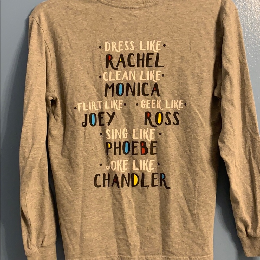 Long sleeve gray Friends shirt women’s small